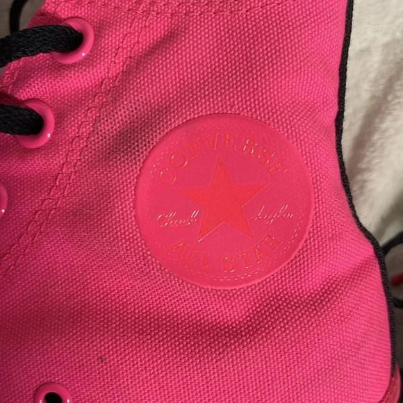 Converse X OPI V-I-Pink Passes Chuck Taylor All Star High Top Sneakers Size 6 - Picture 8 of 9